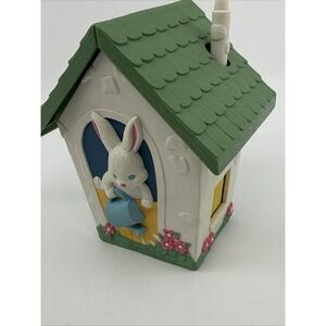 Vintage Hallmark Easter Jelly Bean Dispenser Bunny Rabbit House Candy Dispenser